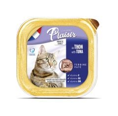 Plaisir Tuna Etli Pate Yetişkin Yaş Kedi Maması 100 Gr