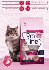Proline Bebek Topaklaşan İnce Bentonit Pudralı Kedi Kumu 10 Lt