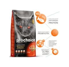 Prochoice Pro 33 Sterilised Somonlu ve Karidesli Kısırlaştırılmış Yetişkin Kedi Maması 2 KG