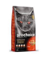 Prochoice Pro 33 Sterilised Somonlu ve Karidesli Kısırlaştırılmış Yetişkin Kedi Maması 2 KG