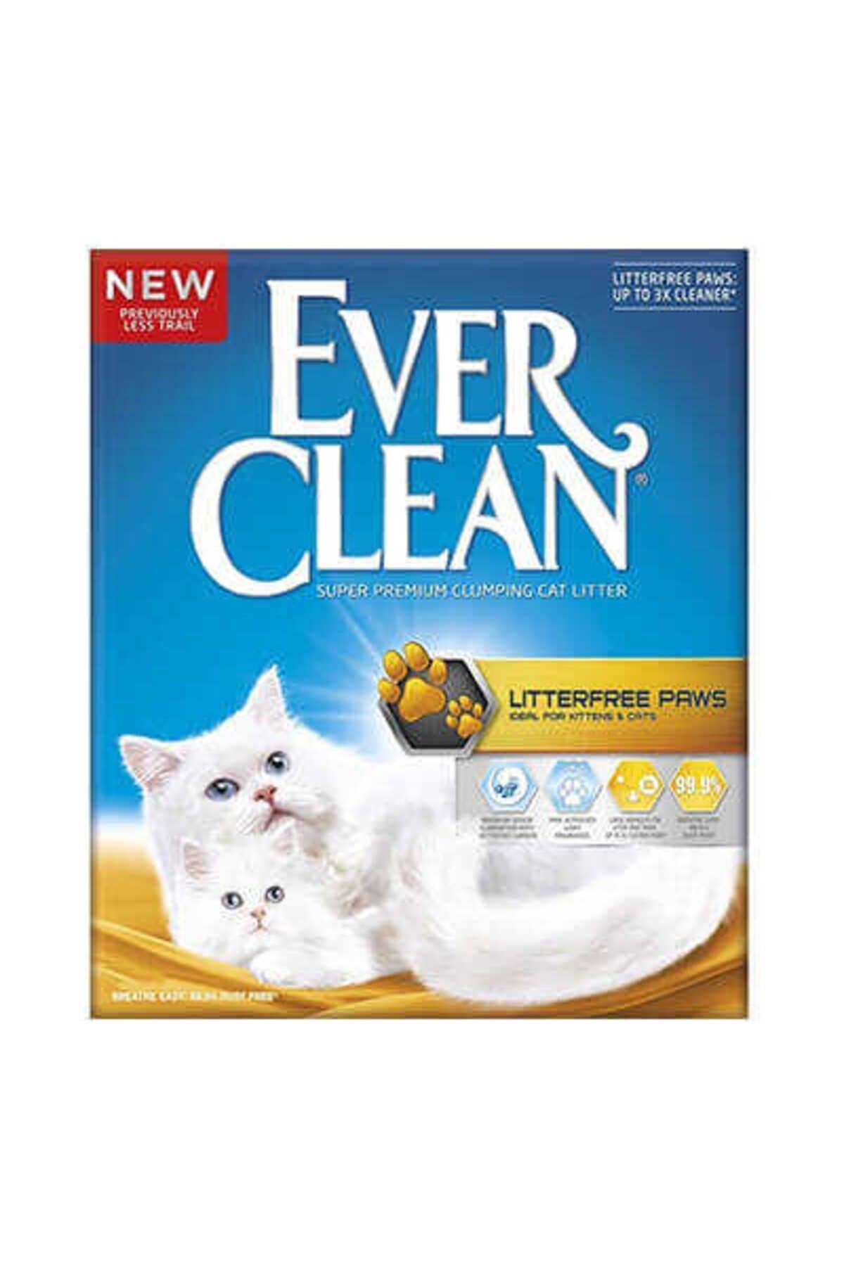 Ever Clean Litter free Paws İz Bırakmayan Kalın Taneli Topaklaşan Kedi Kumu 10 Lt x 2 Adet