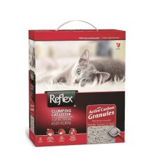 Reflex Aktif Karbon Granüllü Topaklaşan Bentonit Kedi Kumu 6 Lt x 2 Adet