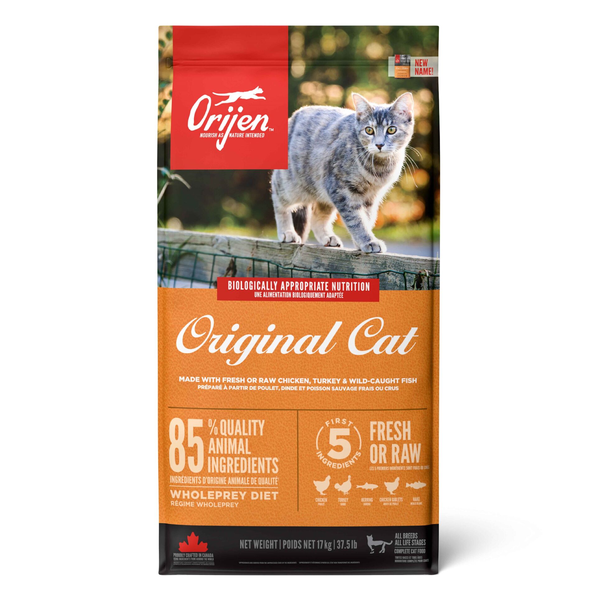 Orijen Original Yavru ve Yetişkin Kedi Maması 17 Kg