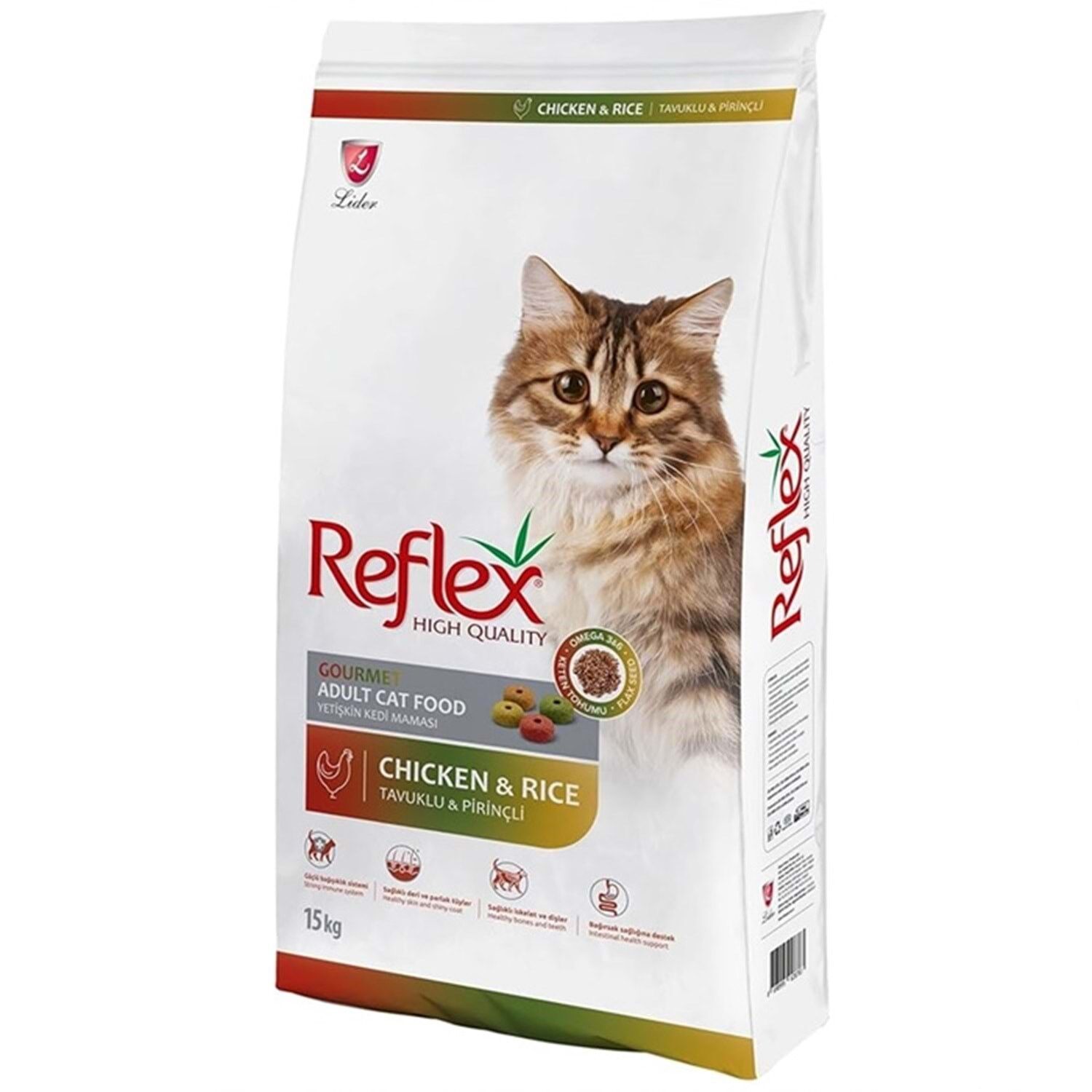 Reflex Multi Color Renkli Taneli Tavuklu Yetişkin Kedi Maması 15 KG