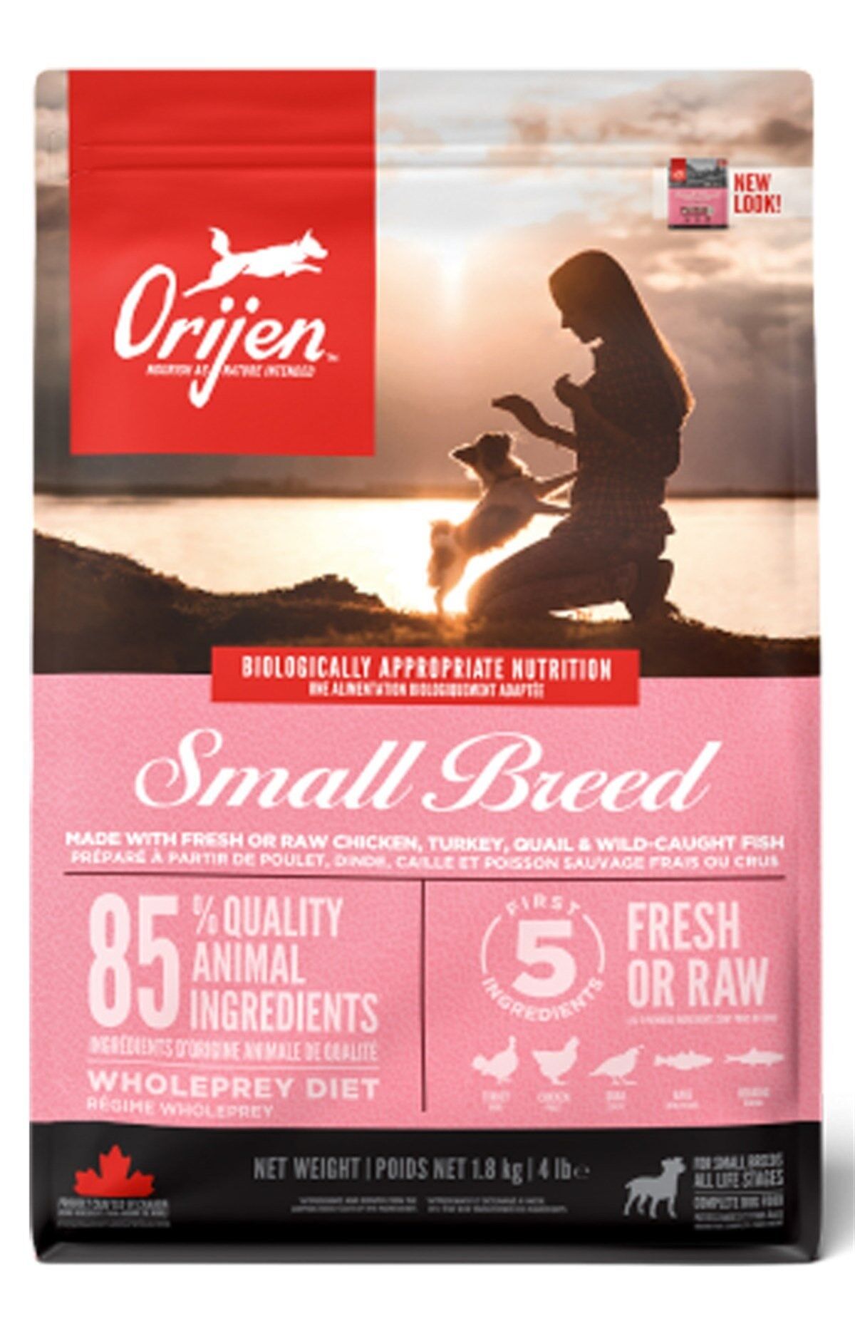 Orijen Small Breed Puppy & Adult Yavru Ve Yetişkin Köpek Maması Tüm Irk Ve Yaşam Evreleri 4,5 Kg
