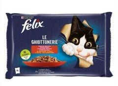 Purina Felix Multipack Sığır ve Tavuk Etli Yetişkin Kedi Maması 4 x 85 Gr x 12 Adet