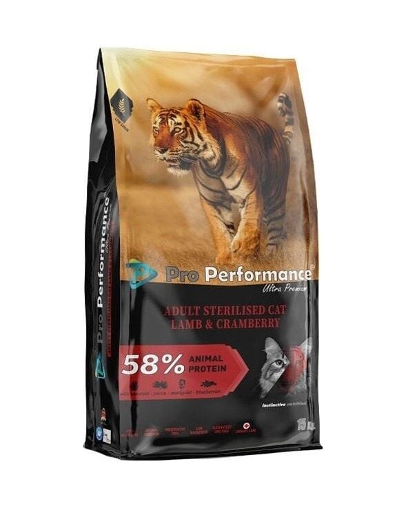 Pro Performance Ultra Premium Kısırlaştırılmış Kuzu ve Somonlu Yetişkin Kedi Maması 15 KG