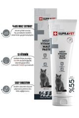 Supravet Kediler için Taurinli Multi Vitamin Kedi Macunu 100 gr