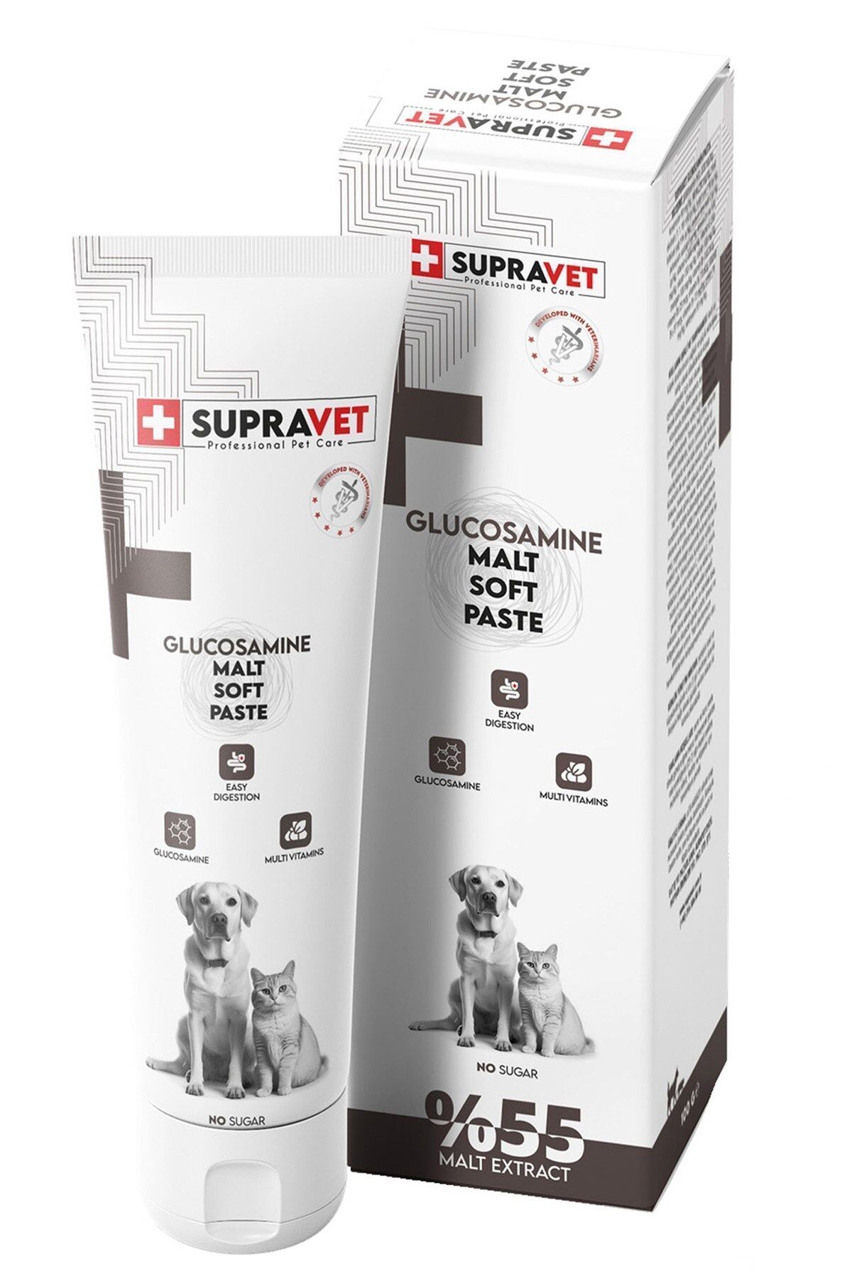Supravet Glucosamine Kedi ve Köpek Eklem Ve Kas Destekliyici Malt Paste 100 Gr