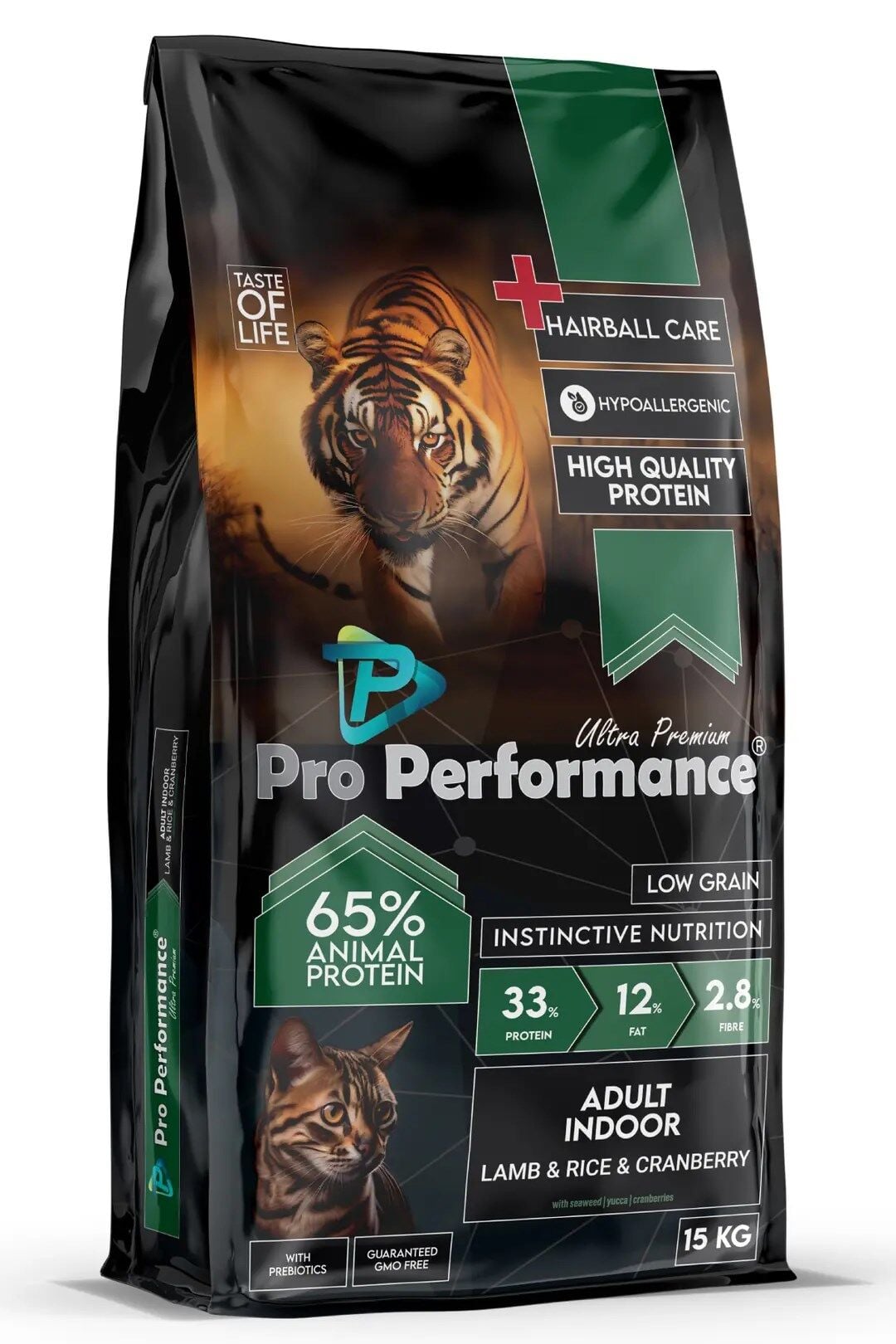 Pro Performance Indoor Kuzulu ve Pirinçli Yetişkin Kedi Maması 15 Kg