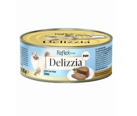 Reflex Plus Delizzia Kıyılmış Ton Balıklı Yetişkin Kedi Yaş Maması 85 Gr