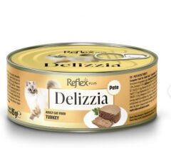 Reflex Plus Delizzia Hindi Etli Ezme Yetişkin Kedi Konservesi 85 Gr