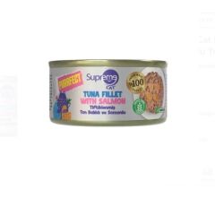 Supreme Cat Purrfect Tiftiklenmiş Ton Balıklı ve Somonlu Yetişkin Kedi Konservesi 70 Gr
