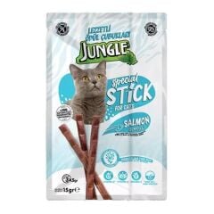 Jungle Sticks Somonlu Çubuk Kedi Ödülü 15 g (3 x 5 gr) x 20 Adet