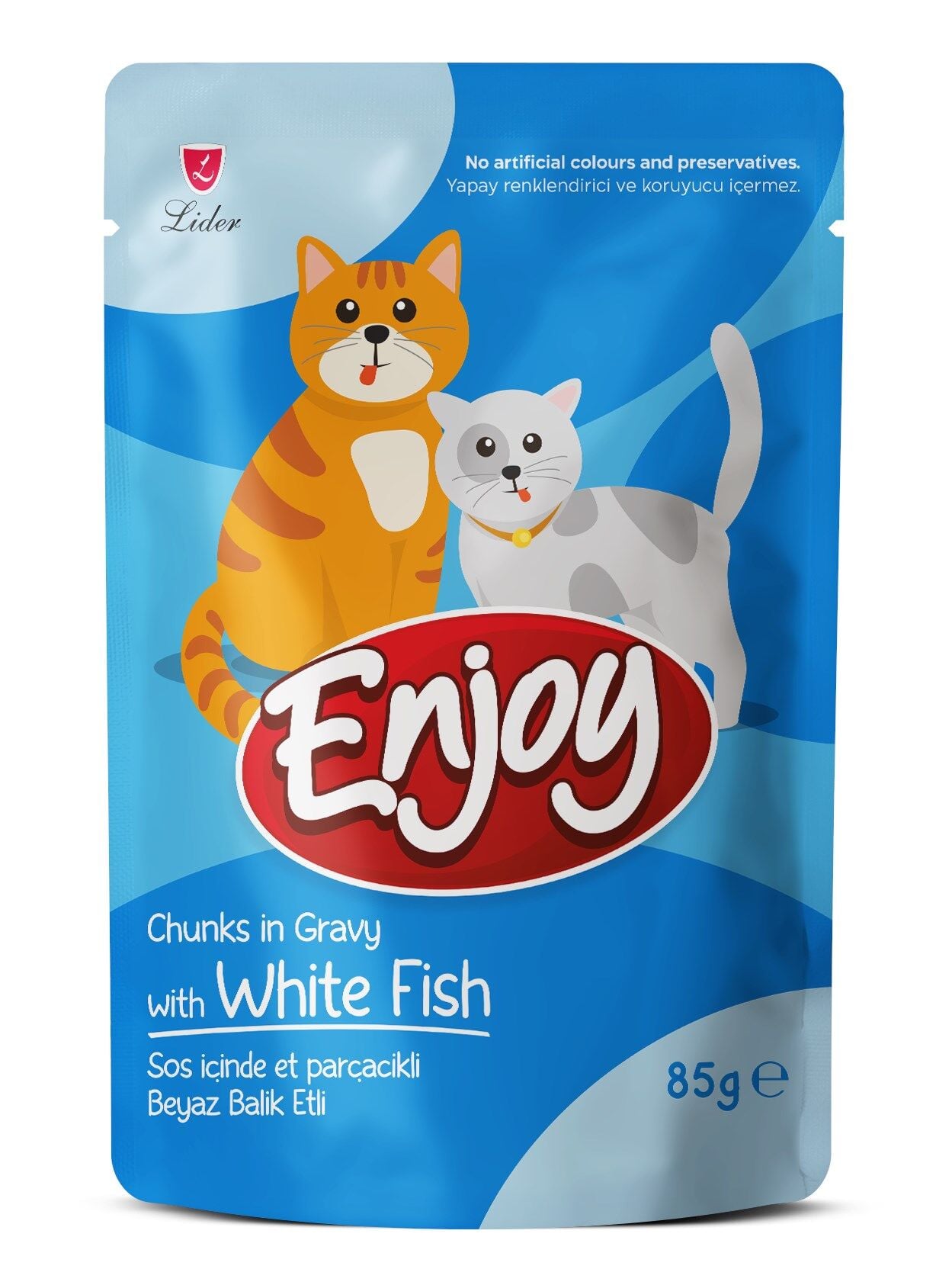 Enjoy Pouch Sos İçinde Balıklı Yetişkin Kedi Maması 85 Gr