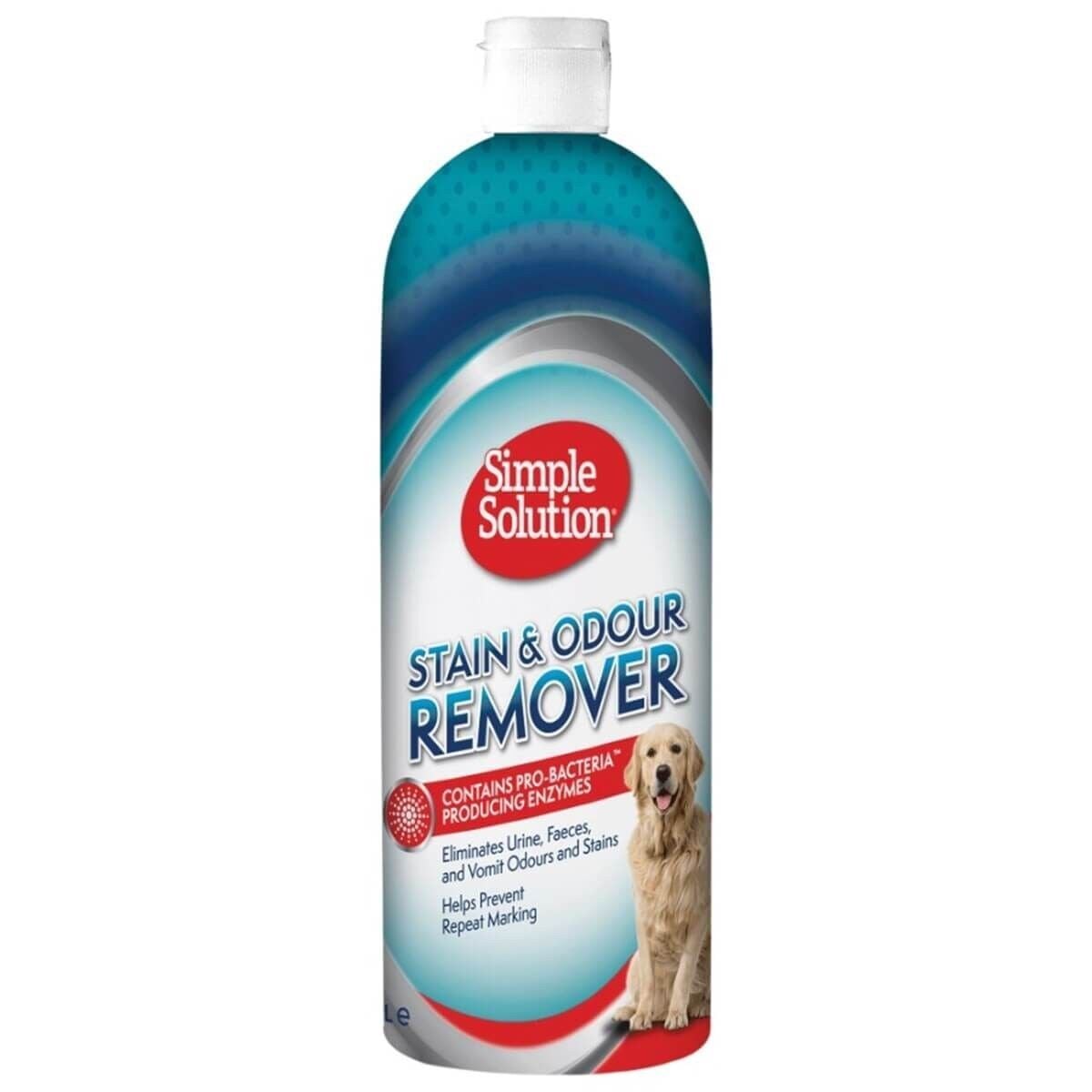 Simple Solution Köpekler için Leke ve Koku Giderici - Flip Top Kapak 1 Lt
