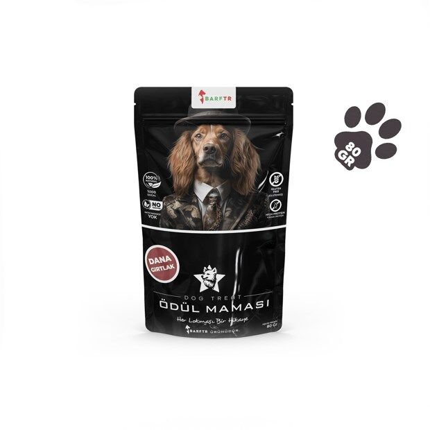 BarfTr Dana Gırtlak Atıştırmalık Köpekler İçin Ödül Maması 80 Gr x 3 Adet