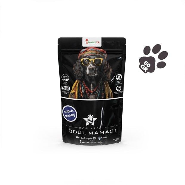 BarfTr Dana Kamış Çiğnemelik Köpekler İçin Ödül Maması 80 Gr