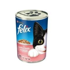 Felix Somonlu Kedi Konserve Yaş Maması 400 Gr x 24 Adet