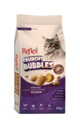Reflex Crunchy Bubbles Kısırlaştırılmış Somonlu Yetişkin Kedi Maması 10 kg