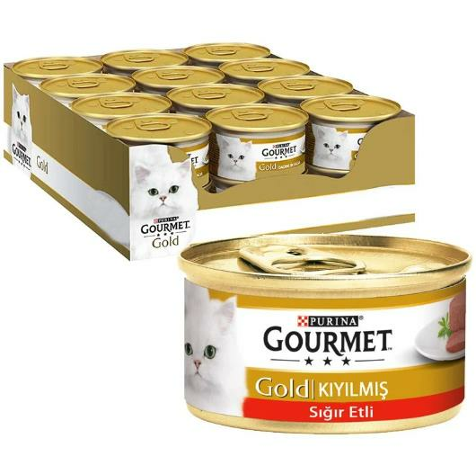 Gourmet Gold Kıyılmış Sığır Etli Kedi Konservesi 85 Gr x 24 Adet