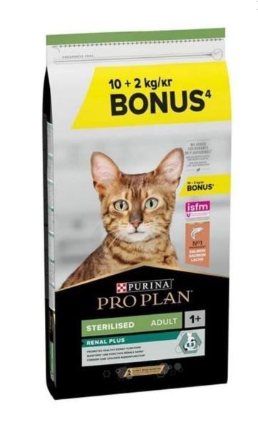 Pro Plan Sterilised Somonlu Kısır Yetişkin Kedi Maması 10+2 KG