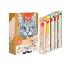 Wanpy Karışık Sıvı Yetişkin Kedi Ödül Maması 14 Gr x 100 Adet
