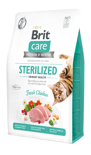 Brit Care Tahılsız Tavuk Etli Kısırlaştırılmış Urınary Destekli Yetişkin Kedi Maması 2 KG