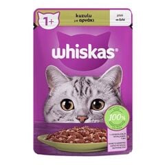 Whiskas Pouch Kuzulu Yetişkin Kedi Konservesi 85 Gr x 28 Adet