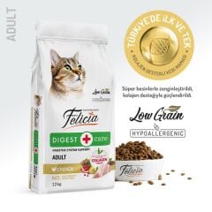 Felicia Yetişkin Tavuklu Az Tahıllı HypoAllergenic Kedi Maması 12 Kg