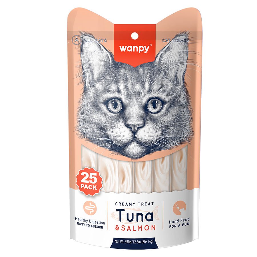 Wanpy Ton&Somon Krema Kedi Ödülü 25x14 Gr