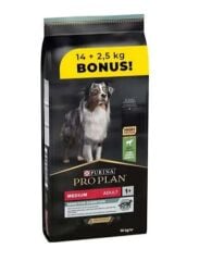 Pro Plan Medium Kuzu Etli Orta Irk Yetişkin Köpek Maması 14+2,5 Kg