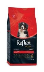 Reflex Plus Adult Kuzu Etli ve Pirinçli Büyük Irk Yetişkin Köpek Maması 18 KG