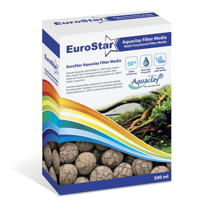 Eurostar Aquaclay Biyolojik Filtre Malzemesi 500  ML