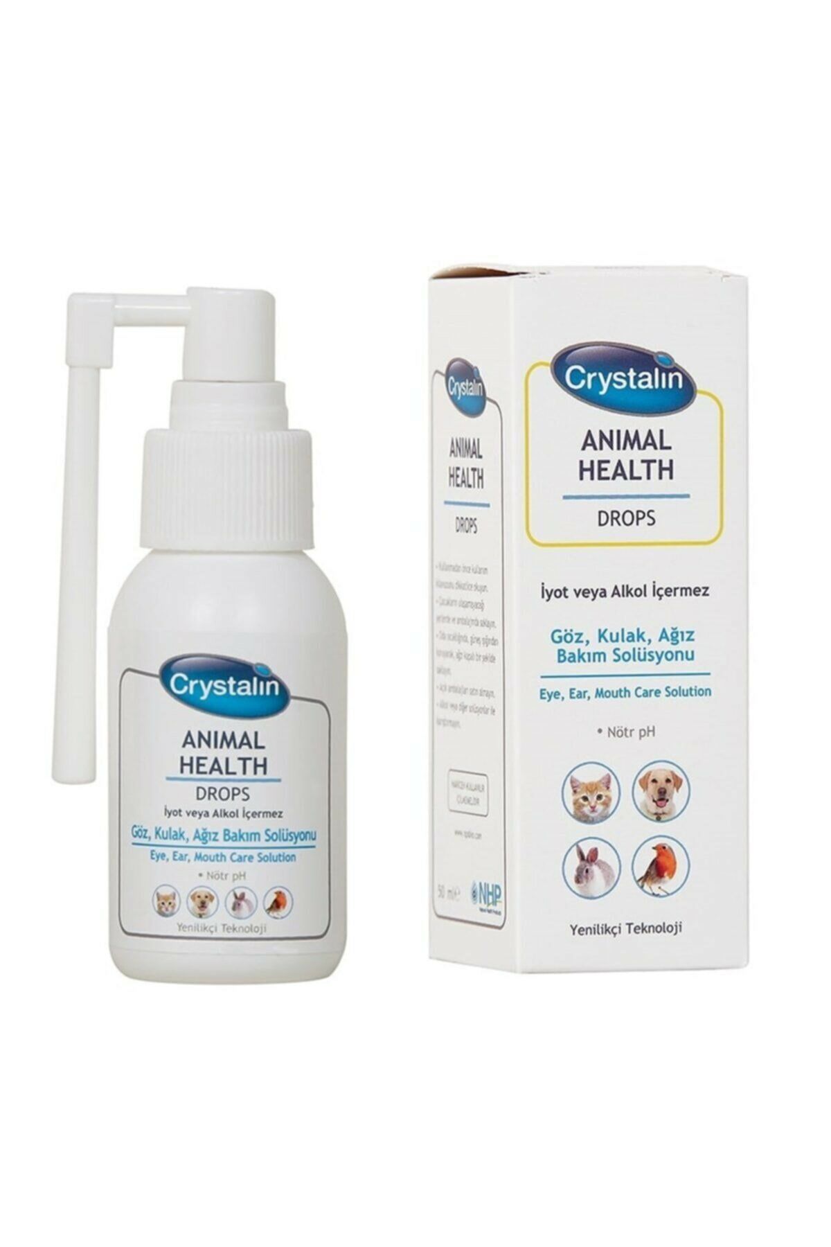 Crystalin Animal Health-Drop Köpek Göz - Kulak ve Ağız Bakım Solusyonu 50 ML