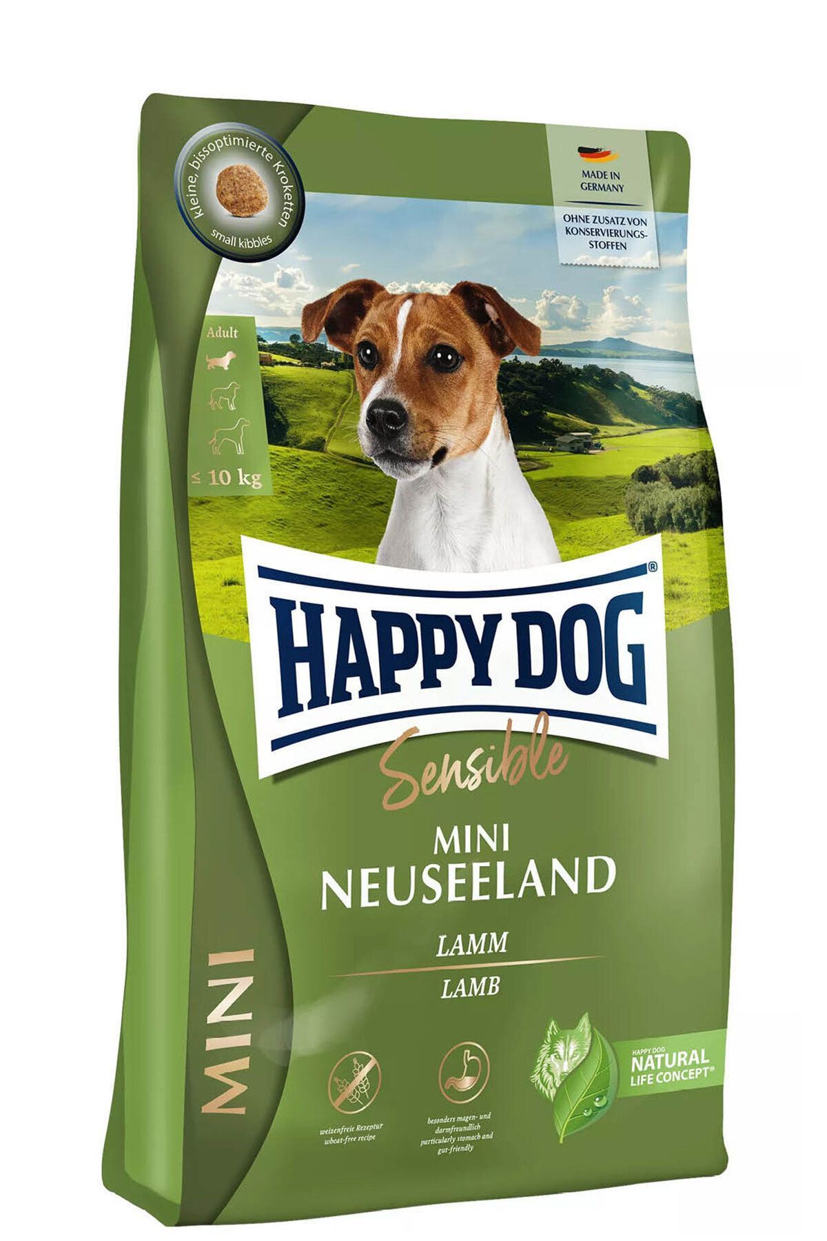 Happy Dog Sensible Mini Neuseeland Kuzu Etli Köpek Maması 4 KG