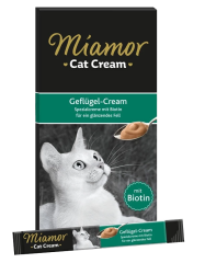 Miamor Cream Geflügel-Cream Tavuklu Kedi Ödülü 6x15 G