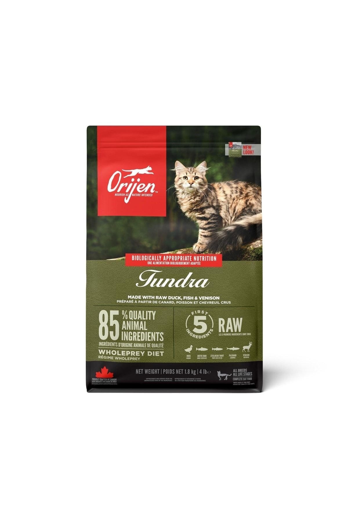 Orijen Tundra Premium Tüm Irk Ve Yaşam Evreleri İçin Kedi Maması 1,8 Kg