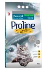 Proline Aktif Karbonlu Topaklaşan Bentonit Kedi Kumu 10 Lt x 2 Adet