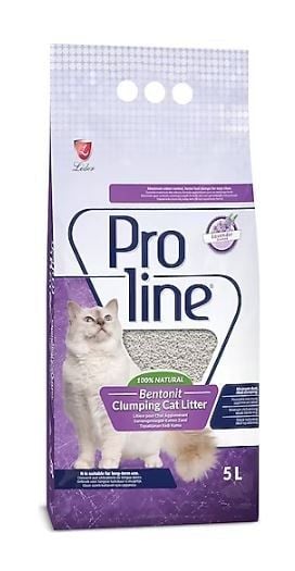 Proline Lavantalı Topaklaşan İnce Bentonit Kedi Kumu 5 Lt
