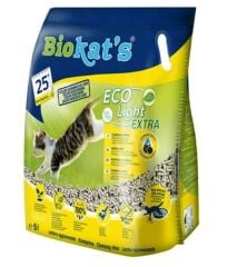 Biokat's Eco Light Extra Pelet Aktif Karbonlu Kedi Kumu 5 L x 6 Adet