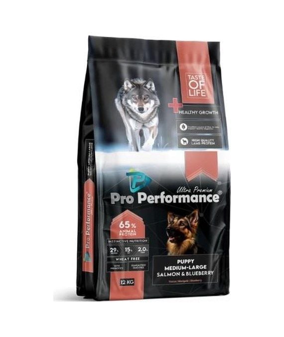 Pro Performance Ultra Premium Somonlu ve Yaban Mersinli Yavru Köpek Maması 12 Kg