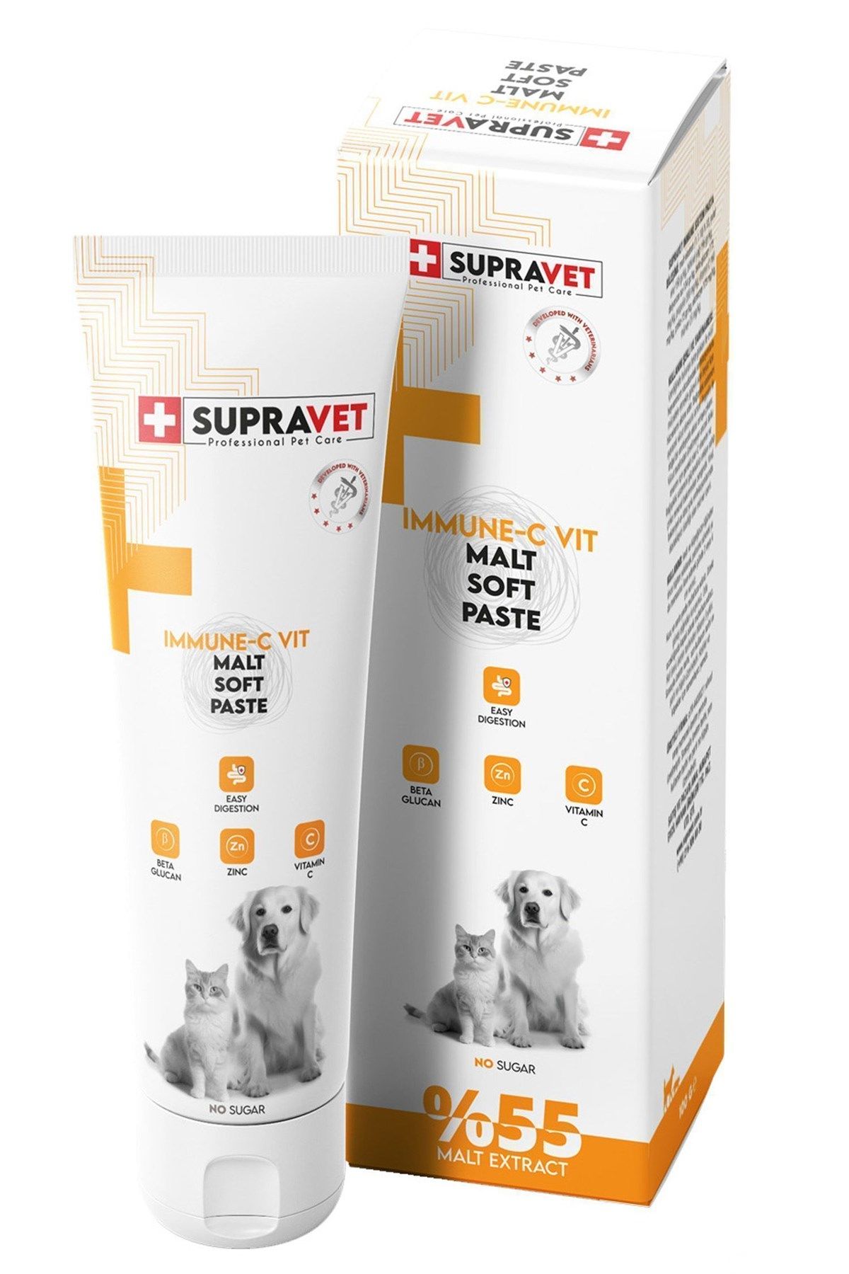 Supravet Immune C Kedi ve Köpek Bağışıklık Güçlendirici Malt Paste 100 Gr