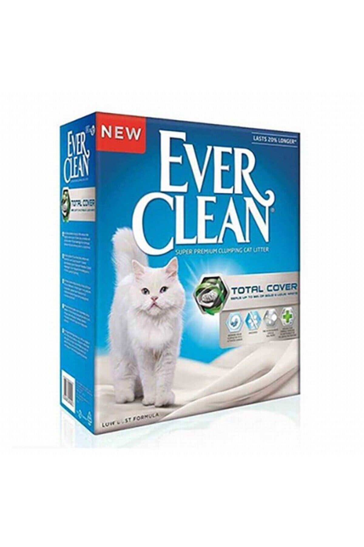 Ever Clean Total Cover Kokusuz Topaklanan Kedi Kumu 10 Lt x 2 Adet