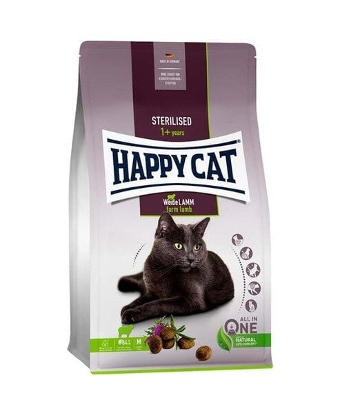 Happy Cat Kuzu Etli Kısırlaştırılmış Yetişkin Kedi Maması 1300 Gr